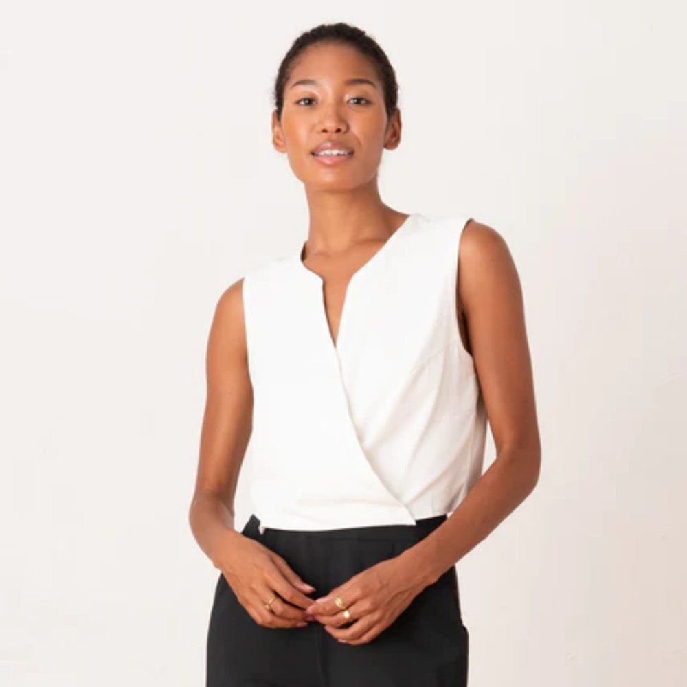 ADAY Cool-Down Crop Top - coconut